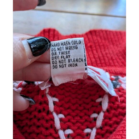 Vintage KLOKO Scotty Dog Sweater Red Ramie Polo Men’s M Hong Kong 80s 90s Rare - Picture 6 of 8